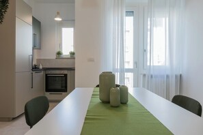 Basic Apartment, Balcony | Dining room - Tripoli White Home by Wonderful Italy (Turin)