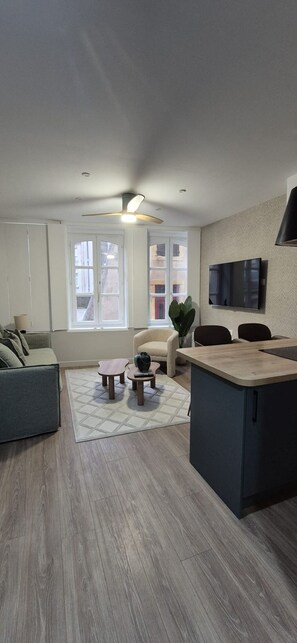 Living area - Studio located in the heart of Metz city center Ideal for a city break (Metz)