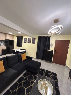 Apartment, 1 Bedroom, Accessible, Balcony | Living room - Charming Kingston Apartment With City Views (Kingston)