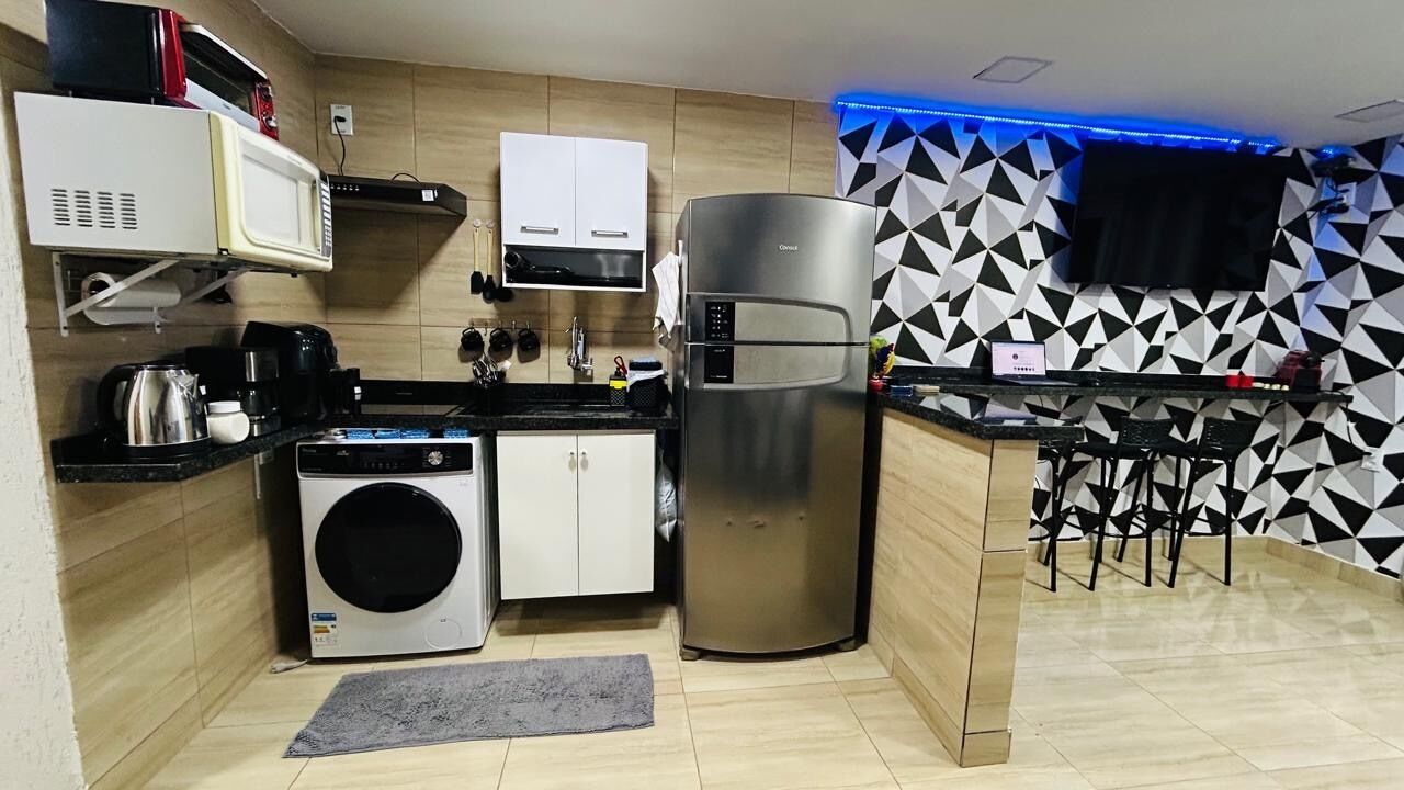 Micro-ondas, fogão, cooktop