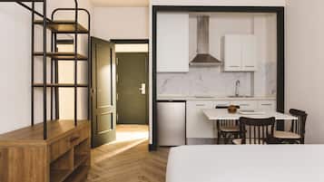 Studio (annex building) | Living area | 50-inch TV with cable channels