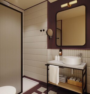 تجهيزات دش، مجففات شعر، مناشف، صابون