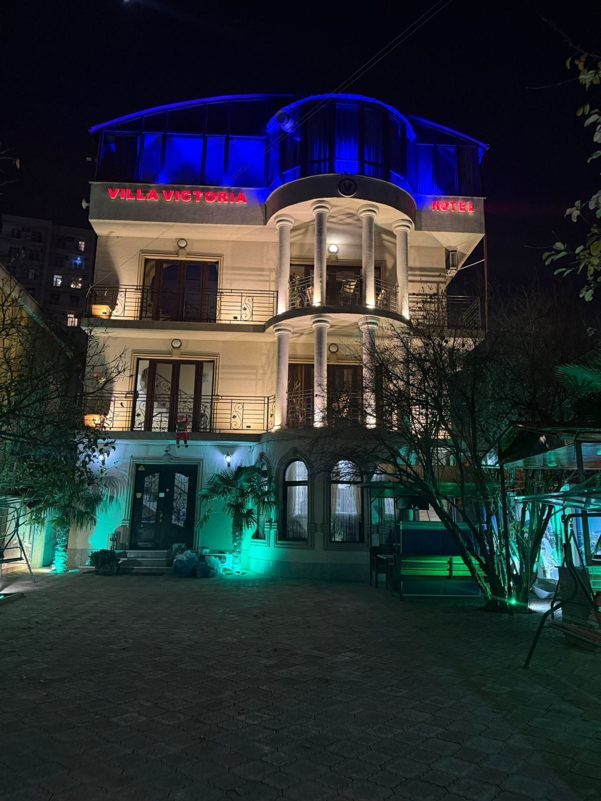 Majoituspaikan julkisivu