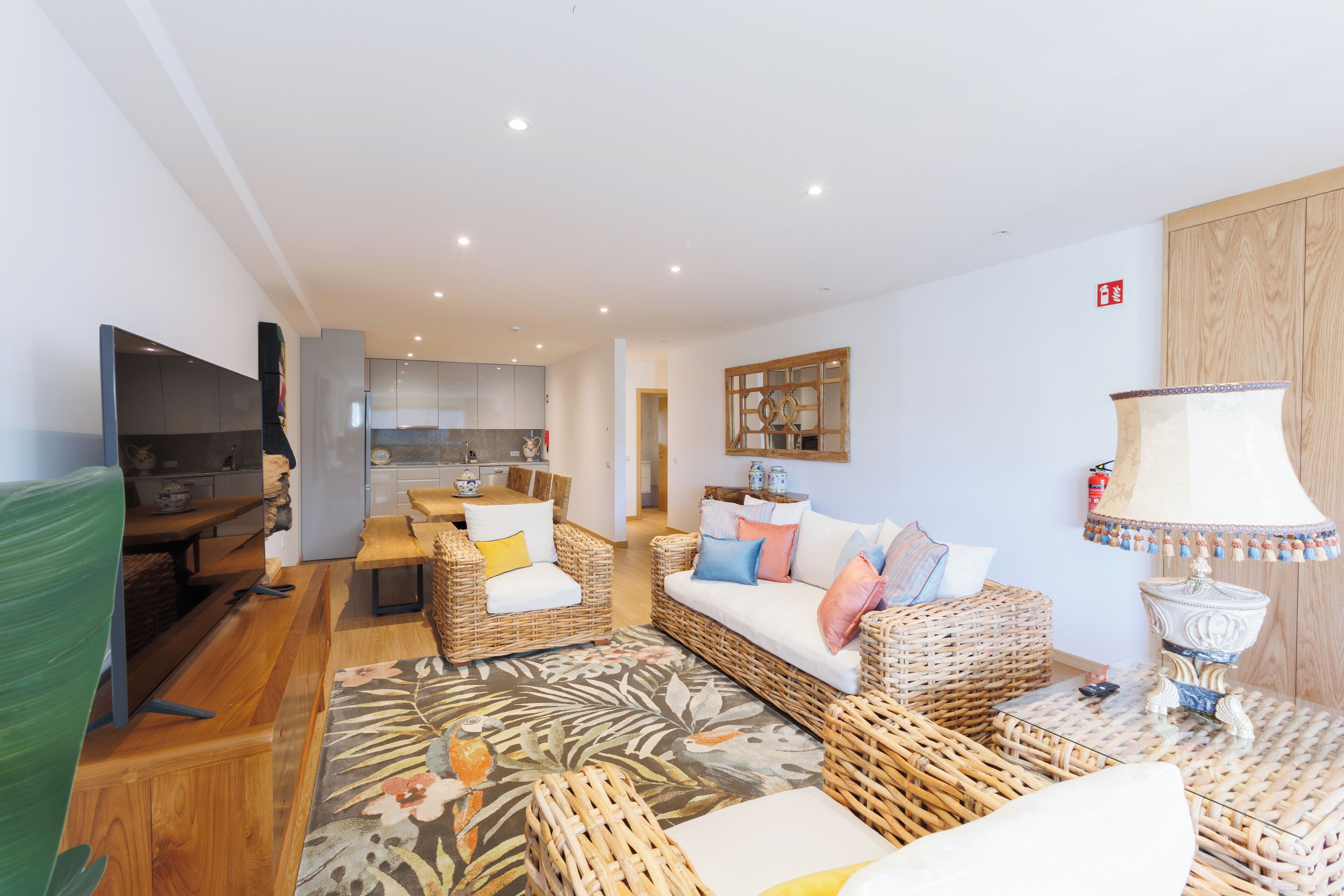 Apartment, River View | Living area | Smart TV