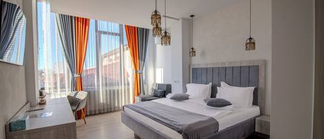 Chambres insonorisées, fer et planche à repasser, Wi-Fi gratuit