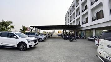 Free parking nearby, off-site parking (reservations required)