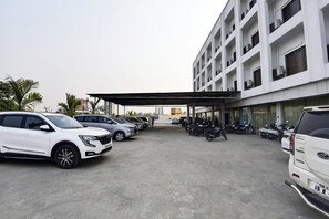 Free parking nearby, off-site parking (reservations required)