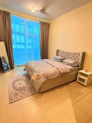 Superior Apartment, Balcony, City View | Soundproofing, iron/ironing board, free WiFi - Stylish Serene 2BHK in the Heart of the City (Ajman)