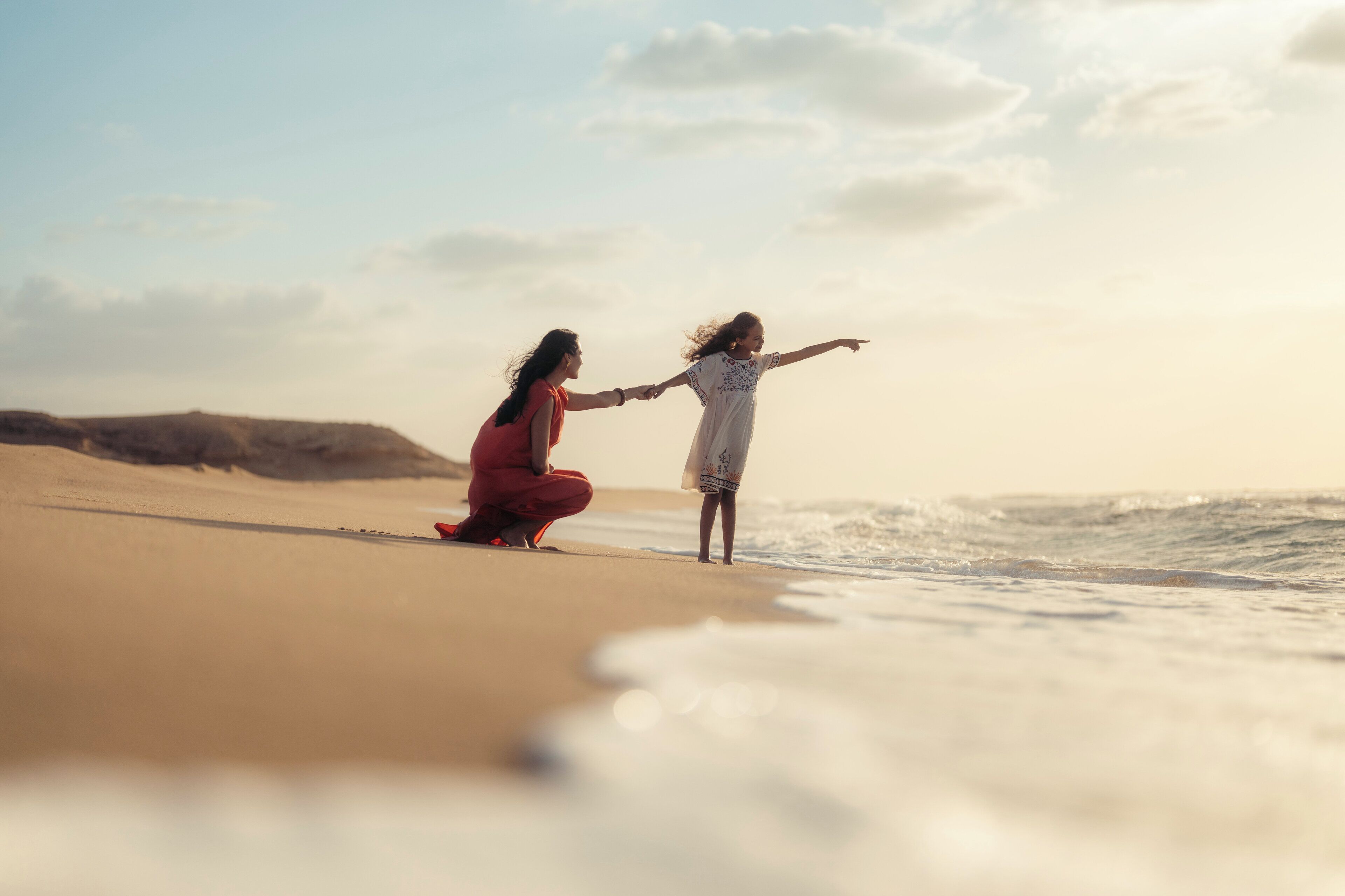 En privat strand, strandbarer