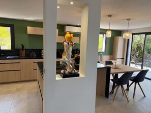 Dining - Porticcio : villa 8pers with heated pool & beautiful sea view near cville (Grosseto-Prugna)