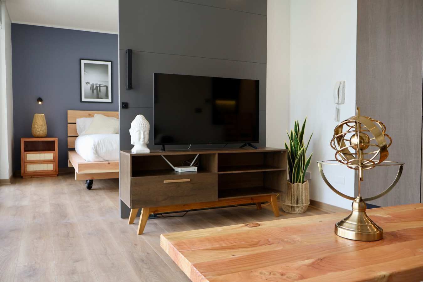 1 soverom, strykejern/-brett og internettilgang