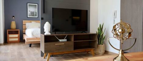 1 soverom, strykejern/-brett og internettilgang