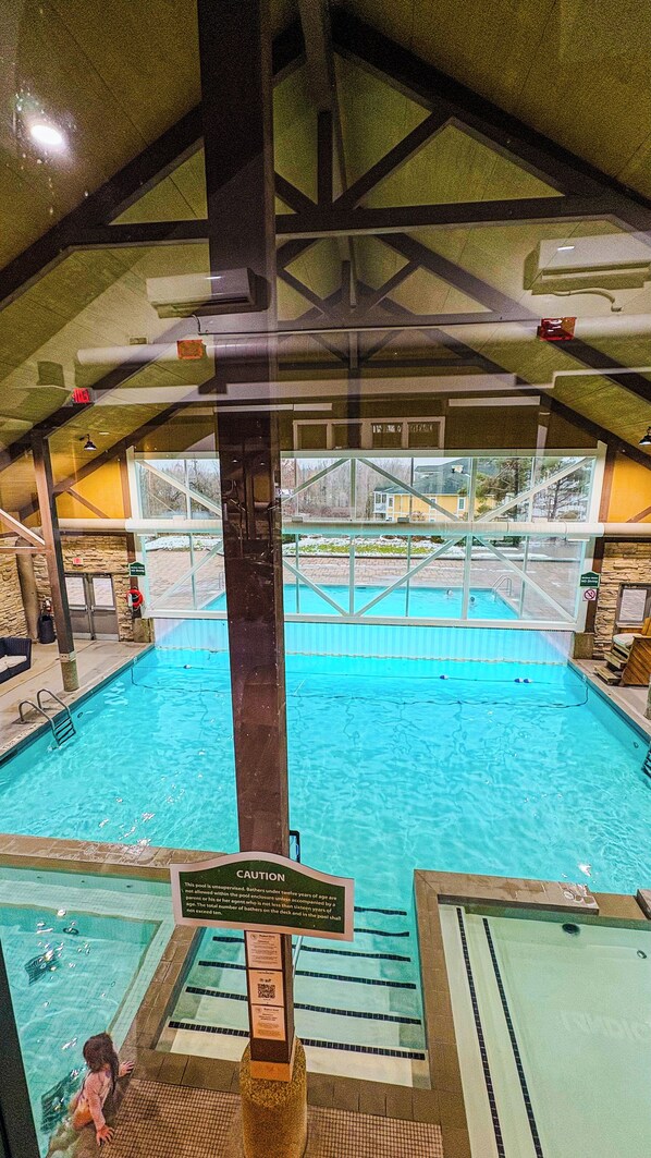 Indoor pool, outdoor pool