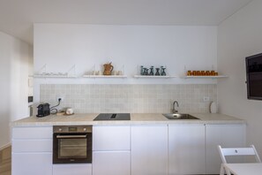 Apartment, 2 Bedrooms, City View | Private kitchen | Fridge, microwave, oven, stovetop - Goethe Charming Home by Wonderful Italy (Sanremo)