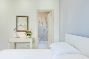 Desk, iron/ironing board, travel cot, free WiFi