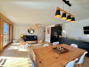Interior - Bright apartment with balcony and stunning views (Megève)