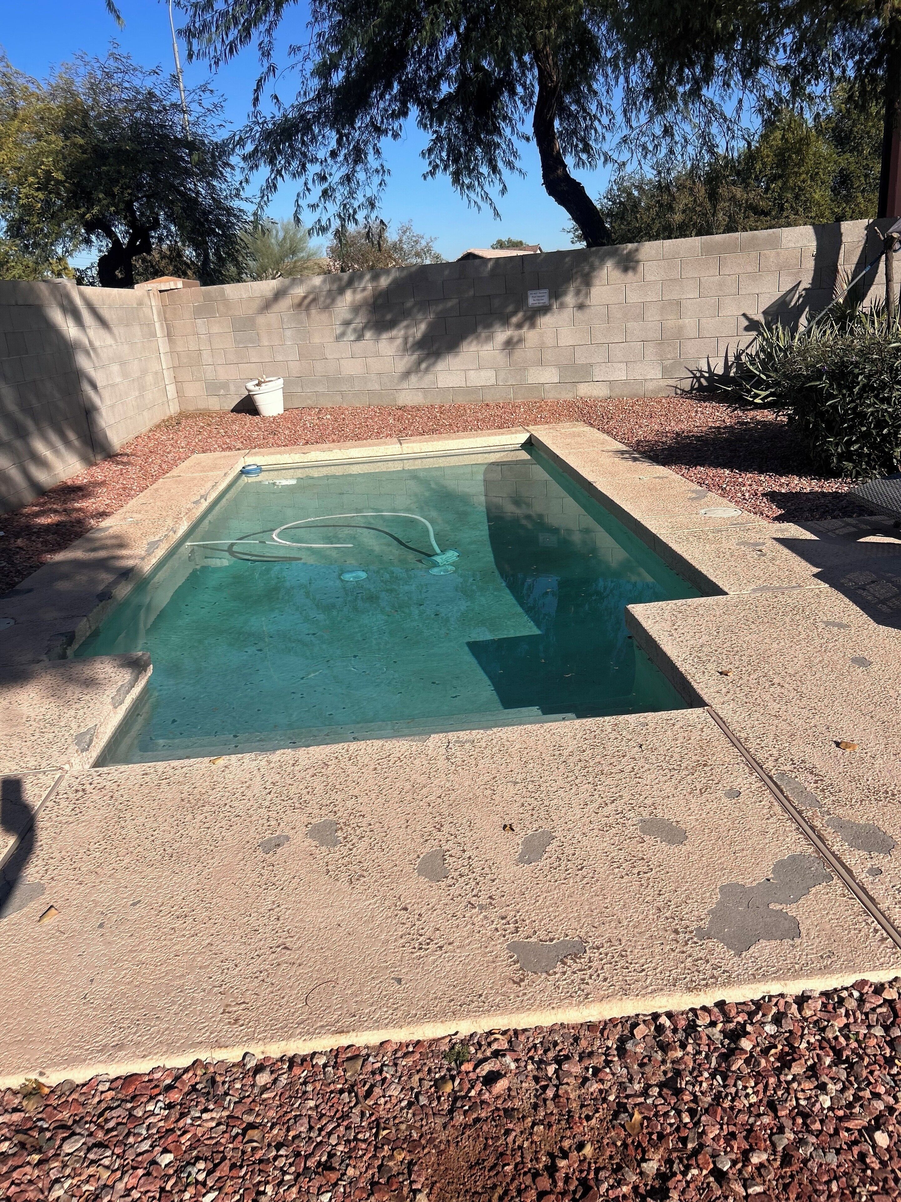 A heated pool