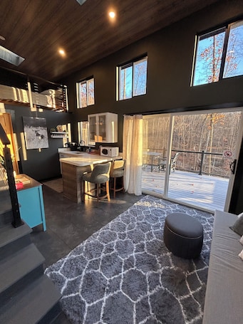 Interior. Romantic cabin retreat in the Central Ohio Valley
