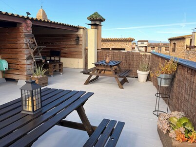 L'Escala - Ventalló. Cosy, WiFi & Rooftop terrace