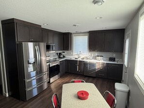 Microwave, oven, stovetop, dishwasher