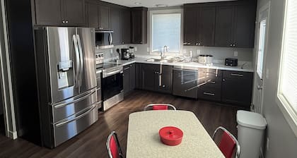 New Furnished Two Bedroom, One Full Bath, Single Level, Attached Heated Garage