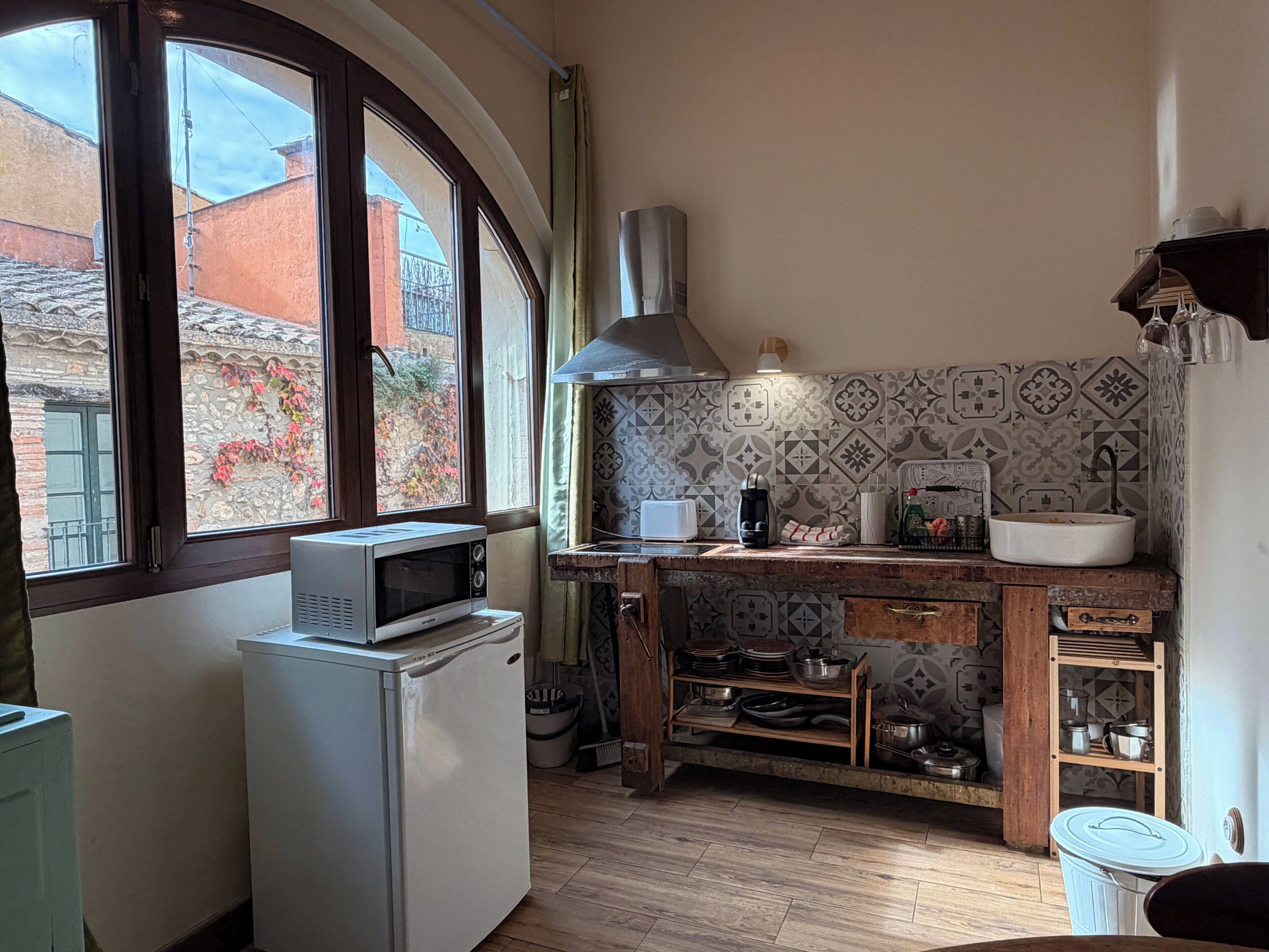 Wasserkocher mit Kaffee-/Teezubehör, Toaster