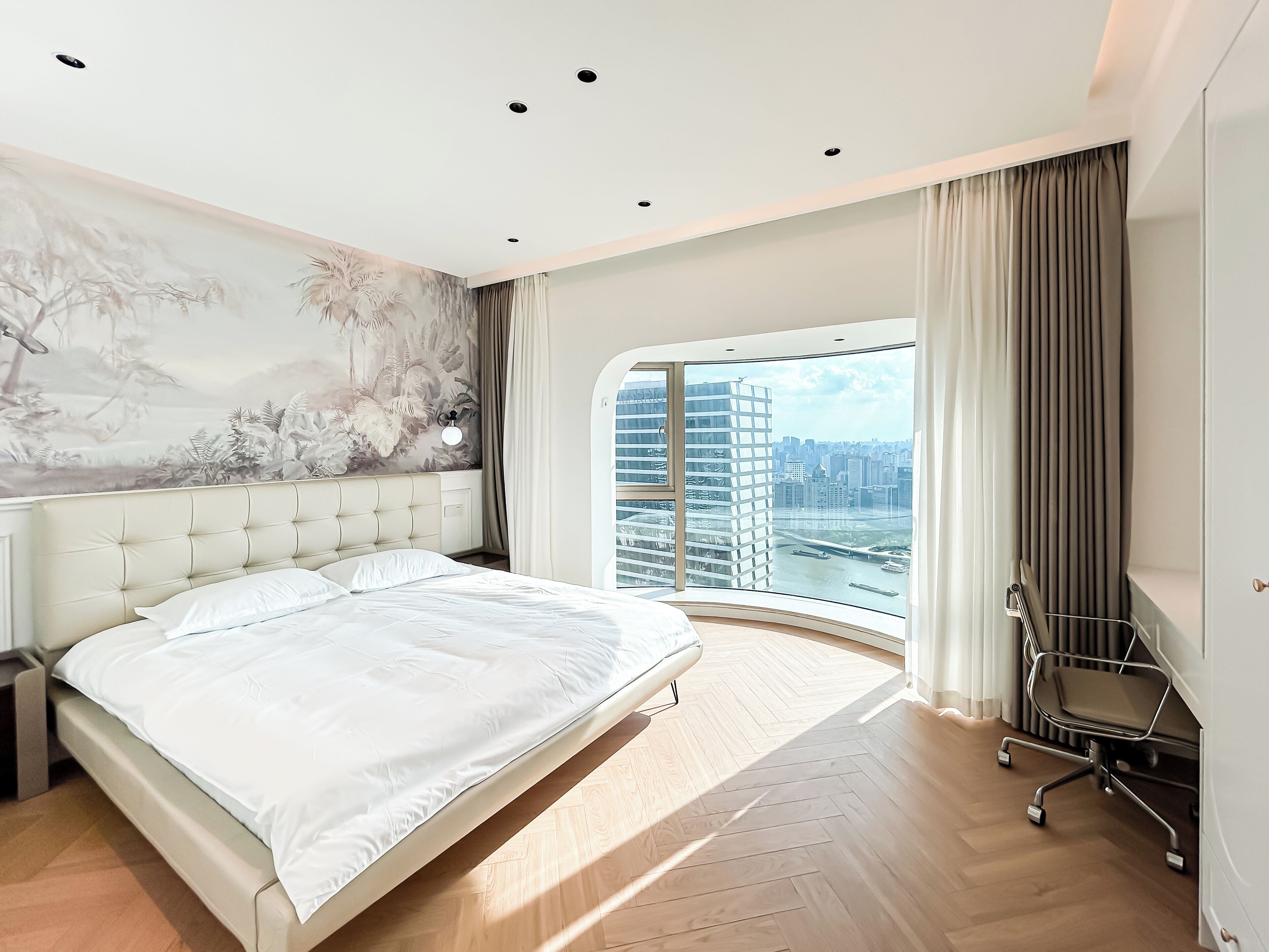 Suíte família, 2 quartos, vista para a cidade | Wi-Fi de cortesia, roupa de cama