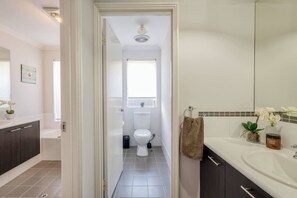 Hair dryer, towels