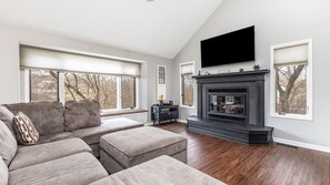 TV, fireplace, video games, DVD player - 3BdRoom Home w/ Hot Tub + Game Room (Galena)