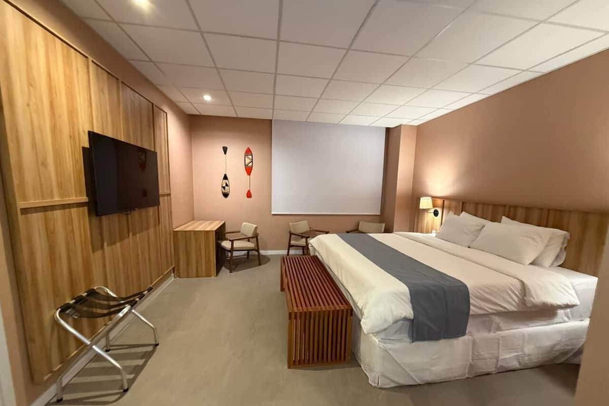 Suite, 1 très grand lit, non-fumeurs (Deluxe) | Coffres-forts dans les chambres, chambres insonorisées, Wi-Fi gratuit