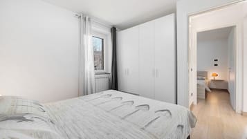 2 室のベッドルーム、WiFi、ベッドシーツ