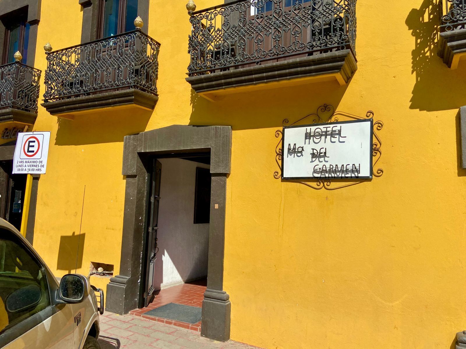 Voorkant van accommodatie