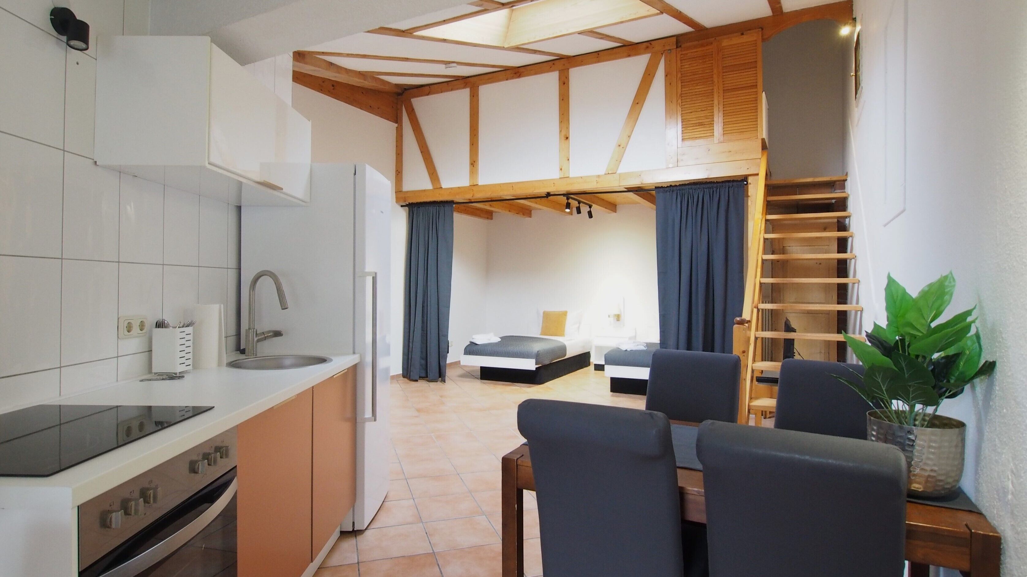 Deluxe Apartment, Balcony | Private kitchen