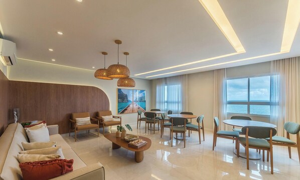 Living area - Fully Equipped Apartments in a Privileged Location, 150m From the Beach in Salvador Sess (Salvador)