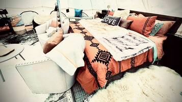 2 sovrum och sängkläder