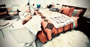 2 sovrum och sängkläder