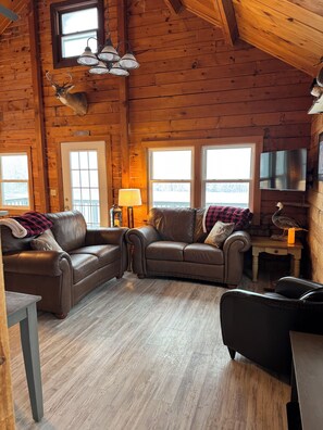 Living area - Big Moose Lodge Unit 1 Top Unit (Montgomery)