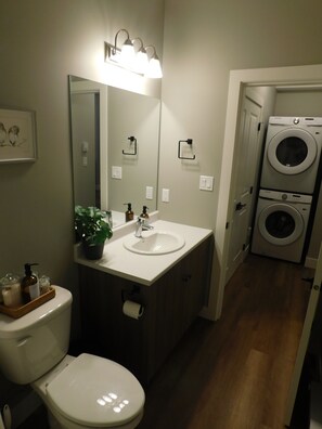 Hair dryer, towels, soap, toilet paper - Lakeview Escape in Northshore Estates (Lake Cowichan)