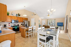 Fridge, microwave, oven, stovetop - Home A Wave From Home | Fun Filled Yard + Fire pit (Ocean Pines)