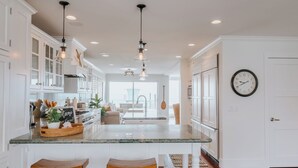 Coffee/tea maker, fridge, microwave, oven - Luxurious Oxnard Ocean Oasis | Beachfront (Oxnard)
