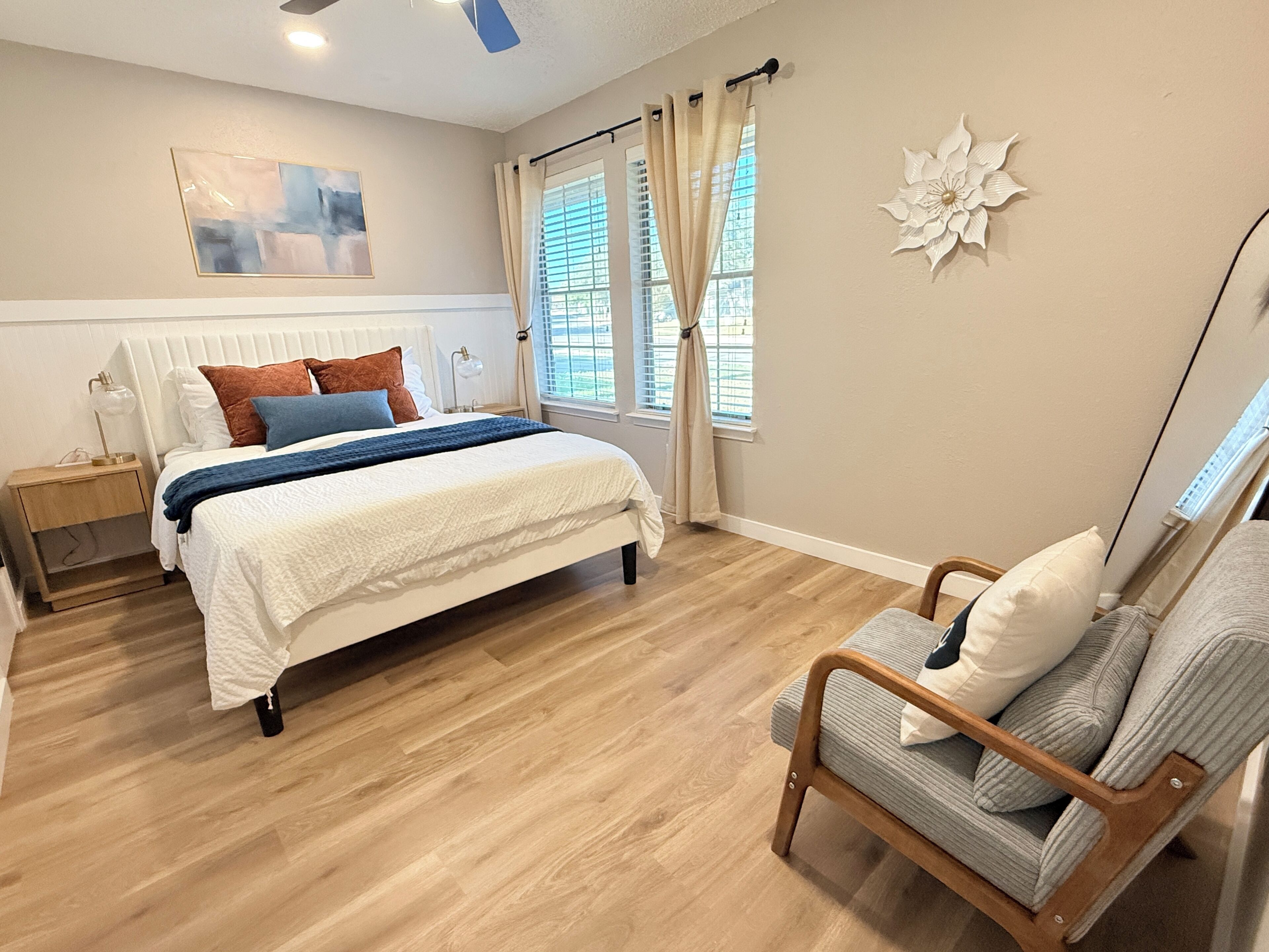 3 bedrooms, iron/ironing board, free WiFi, bed sheets