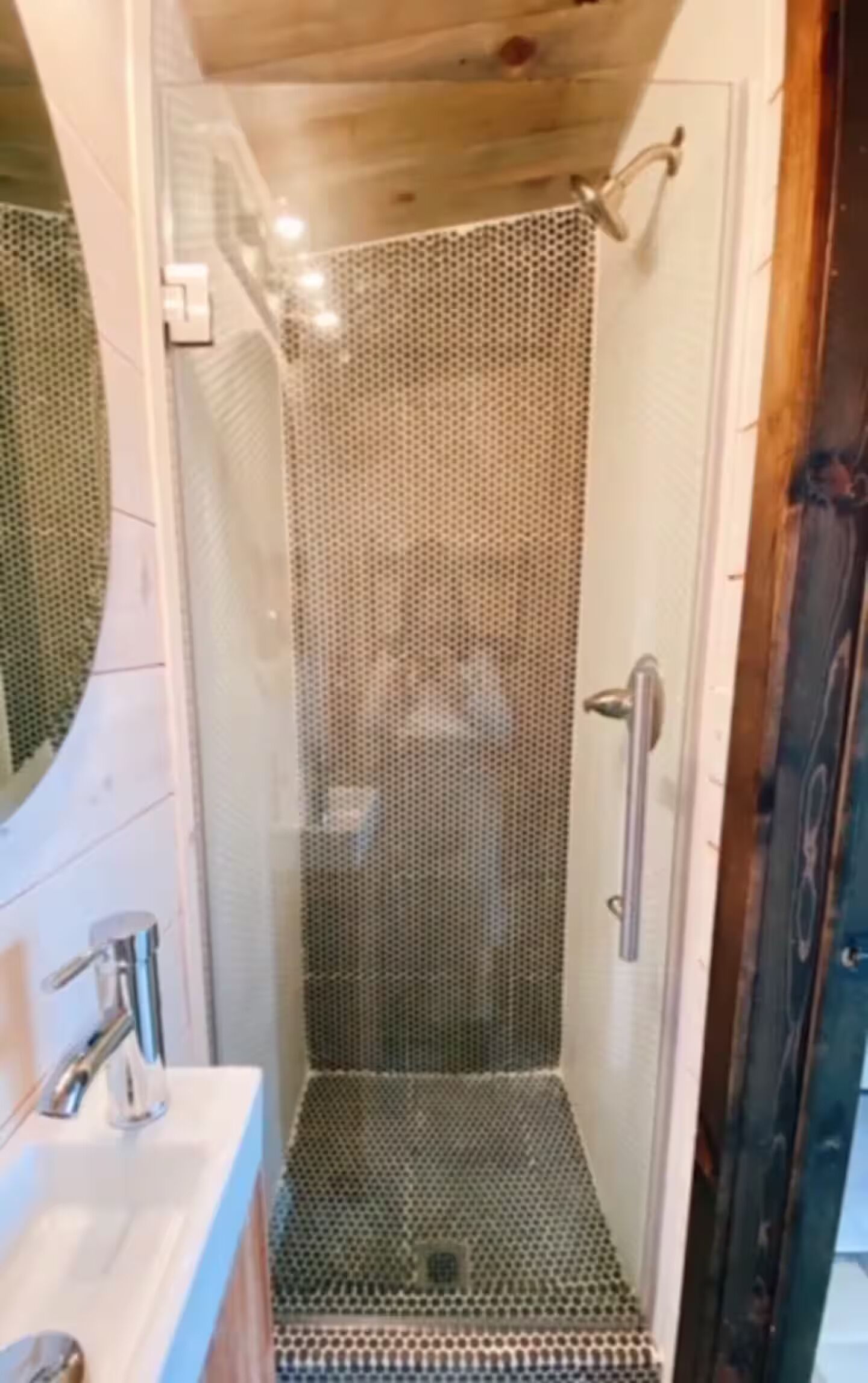 Chuveiro, secador de cabelo, sabonete, papel higiênico