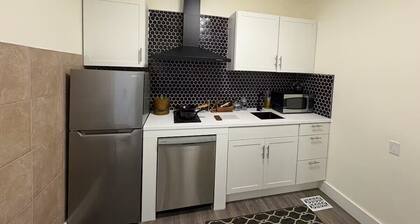 Modern farmhouse theme studio central Beamsville. Main Floor Suite.