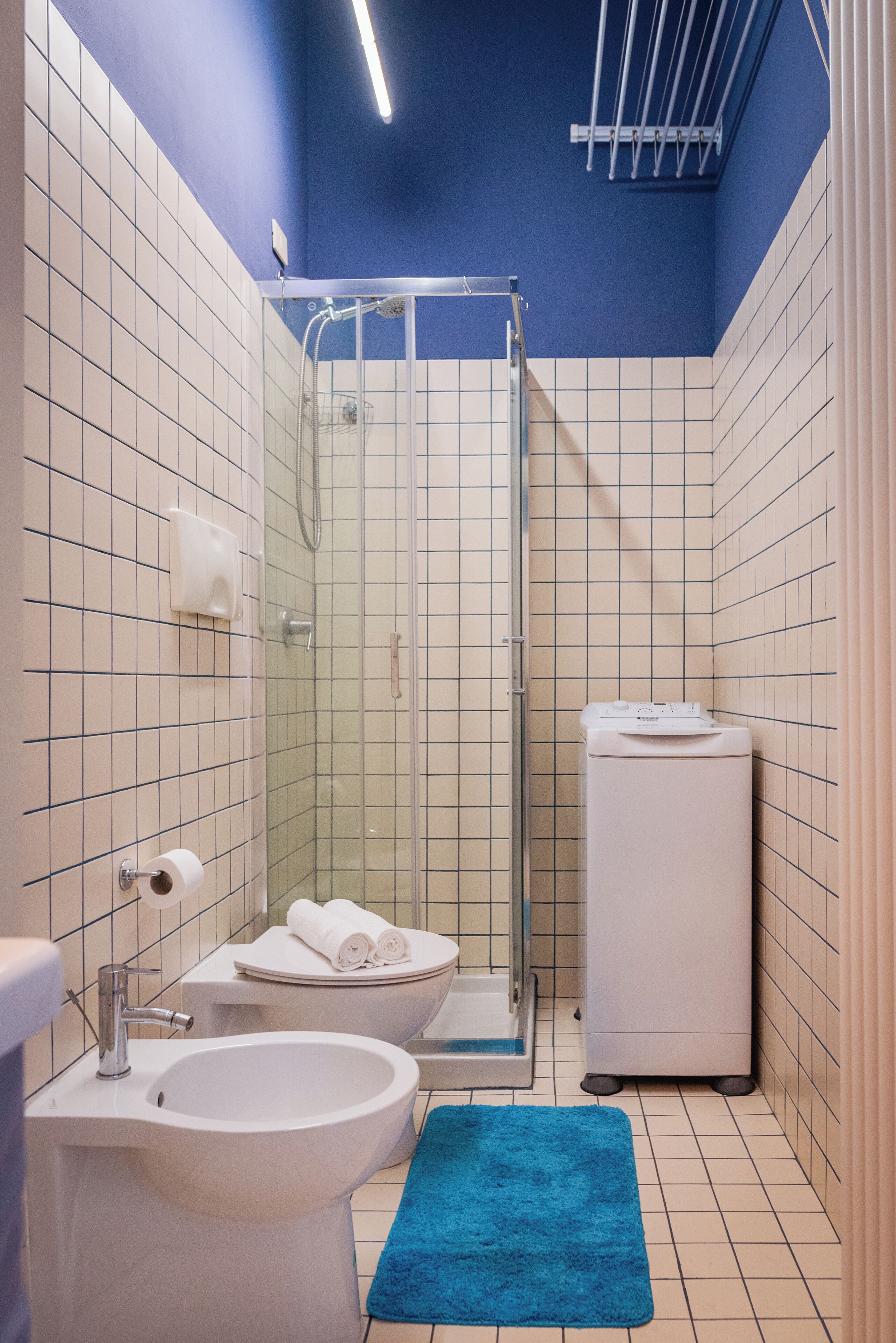 Dusche, Haartrockner, Bidet, Handtücher