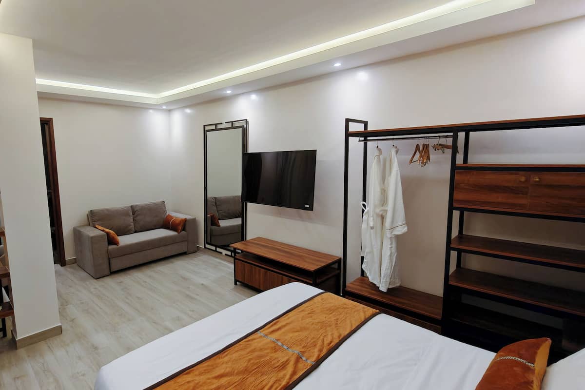 Luxury Double or Twin Room, City View | In-room safe, blackout drapes, iron/ironing board, free WiFi