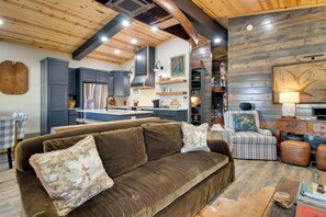 TV, fireplace, table tennis, books