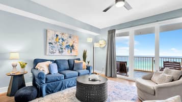 Apartment, 1 King-Bett und Schlafsofa (Calypso 3-2003 - Sunset Bliss) | Wohnbereich