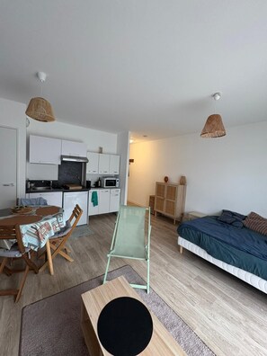 Interior - Lovely studio with terrace in recent building 5 minutes from the beach (Dinard)