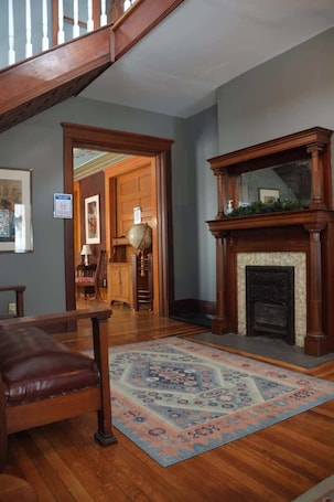 Interior. Adler House: A charming South Bend escape. - Orange Room