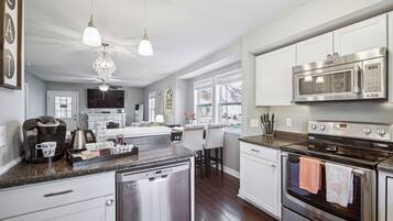 Microwave, oven, stovetop, dishwasher